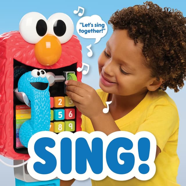 Detalle 2 de Sesame Street Elmo’s Sing & Learn 17.5 Inch Playphone (Learning Toy for Ages 2+)
