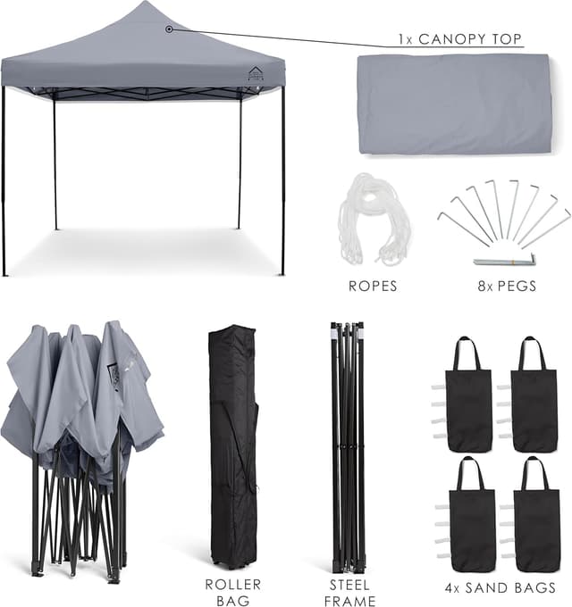 Detalle 2 de All Seasons Gazebos 3x3m Pop Up Gazebo
