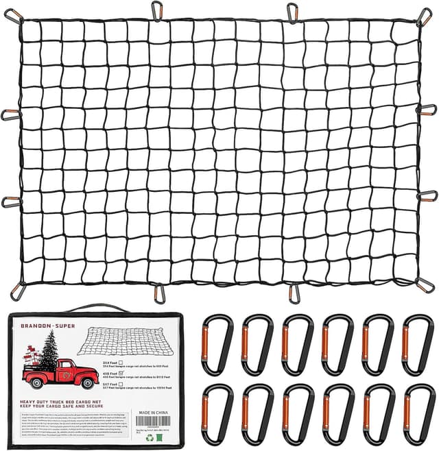 Imagen de Heavy Duty Cargo Net 4'x4' for Pickup Truck Bed en OfertitasTOP