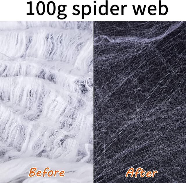 Thumbnail 5 de Halloween Spinnennetz Dekoration 100 g mit 20 Spinnen 🕷