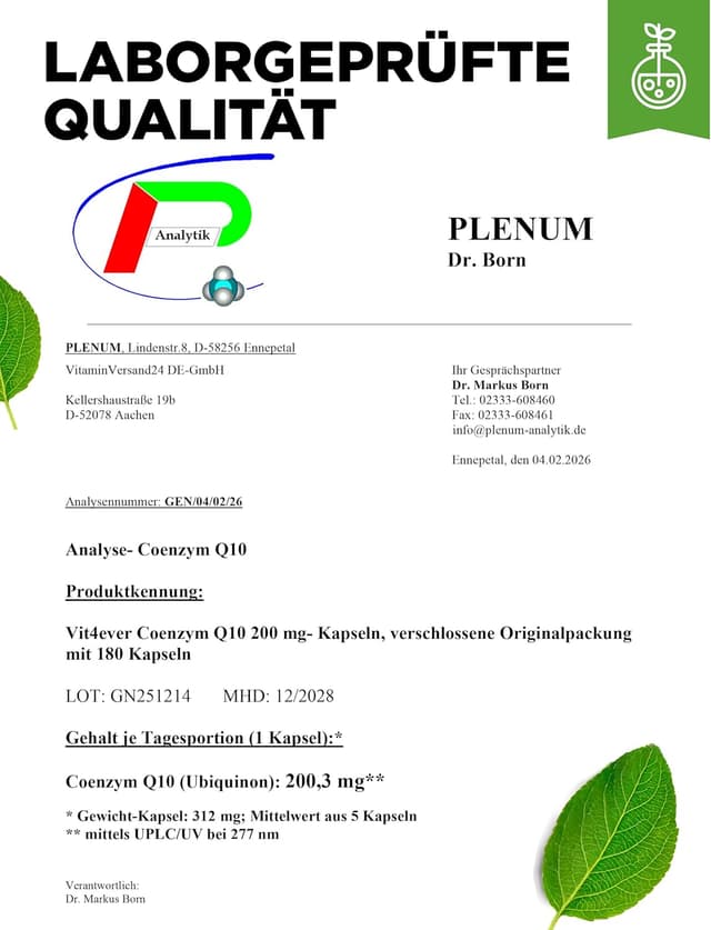 Thumbnail 6 de Vit4ever Coenzym Q10 200 mg Kapseln