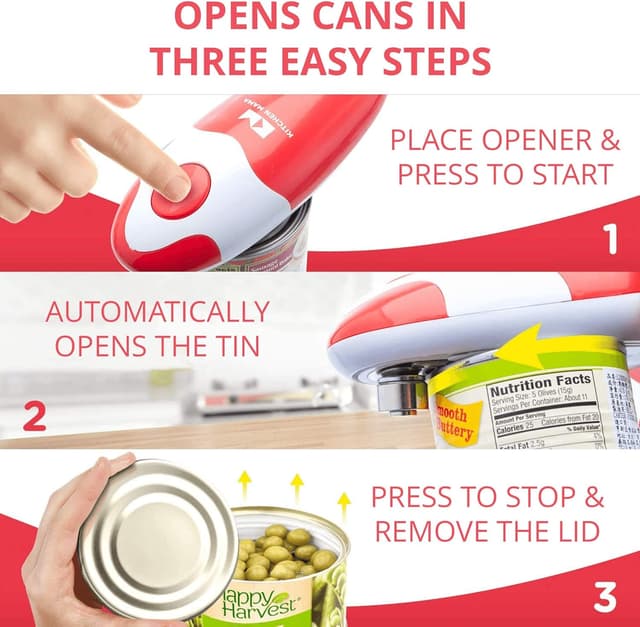Detalle 2 de Kitchen Mama Auto Electric Can Opener 1-count 🧂