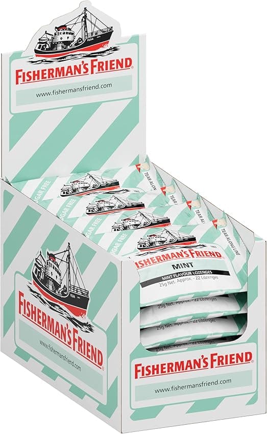 Detalle 2 de Fisherman's Friend Sin Azúcar 🍬 Caramelo - 24x25g