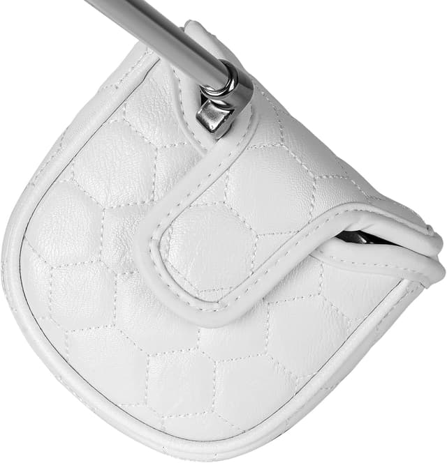 Detalle de Big Teeth Golf Mallet Square Putter Cover with Magnetic Closure (PU Leather) – Fits Spider Tour-style heads