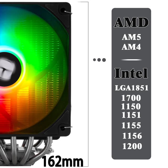 Detalle de Thermalright TR Peerless Assassin 120 Digital ARGB air cooler with digital display (Dual 120mm, LGA 1700/AM5)