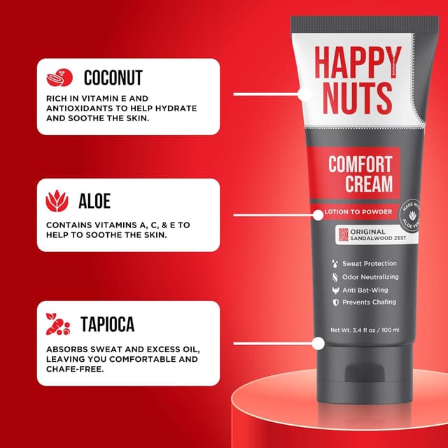 Thumbnail 4 de HAPPY NUTS Comfort Cream Deodorant 3.4 Oz