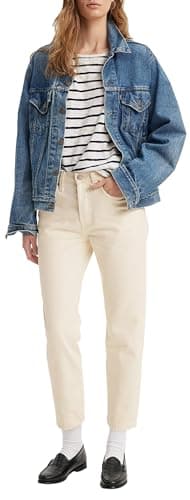 Thumbnail 8 de Levi’s 501 Crop vaqueros mujer Ecru Booper No Damage (28W/28L)