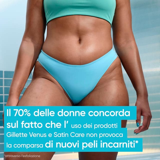 Detalle 2 de Gillette Venus rasoio donna per zone intime con barra anti-irritazioni e 3 lamette di ricambio