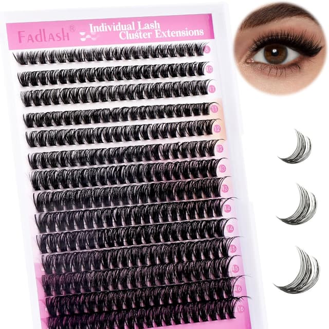 Detalle de Fadlash Pestañas Individuales DIY 0.07 D 8-16mm