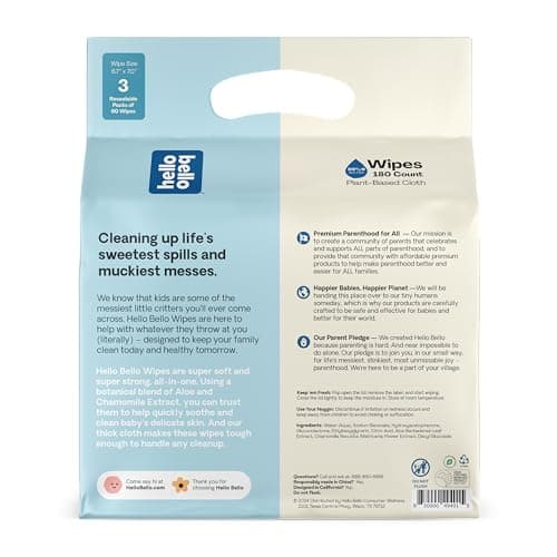 Thumbnail 5 de Hello Bello Extra Gentle Unscented Baby Wipes 540 count 🧻