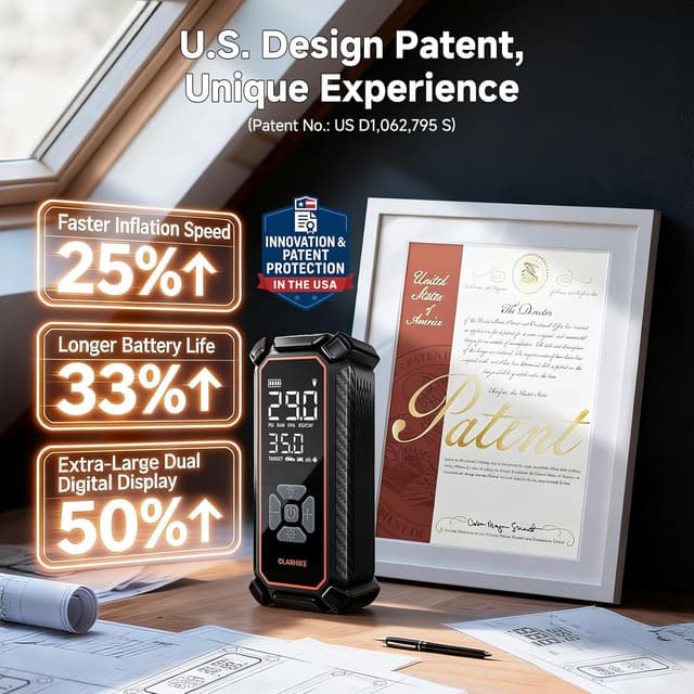 Thumbnail 6 de OlarHike Tire Inflator 150 PSI