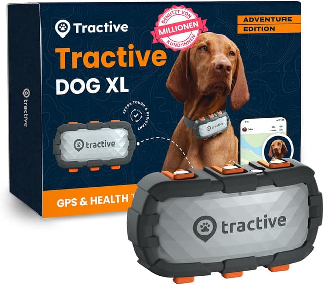 Detalle de Tractive DOG XL Adventure GPS Tracker 1 Monat Akku