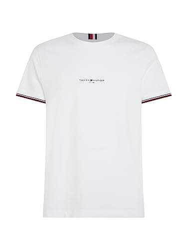 Thumbnail 4 de Tommy Hilfiger Tipped Tee Blanco Manga Corta para Hombre 👕