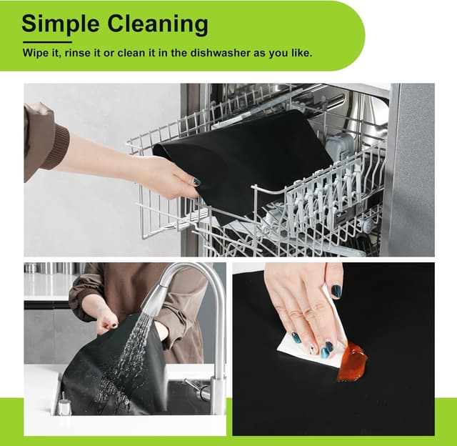 Thumbnail 2 de KitchenRaku Lot de 2 tapis de barbecue 32 x 50 cm