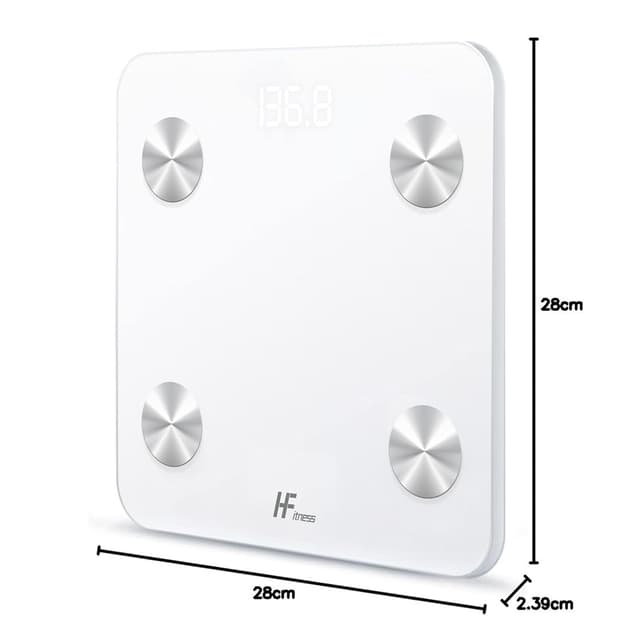 Detalle de HomeFashion HFitness 19x smart body composition scales with Bluetooth app