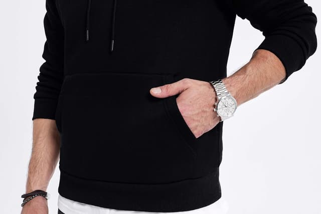 Thumbnail 4 de Elegancity Hoodie Herren Kapuzenpullover Einfarbig