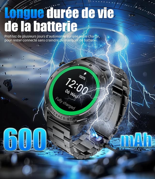 Thumbnail 5 de LIGE GPS Montre Connectée 1,43"