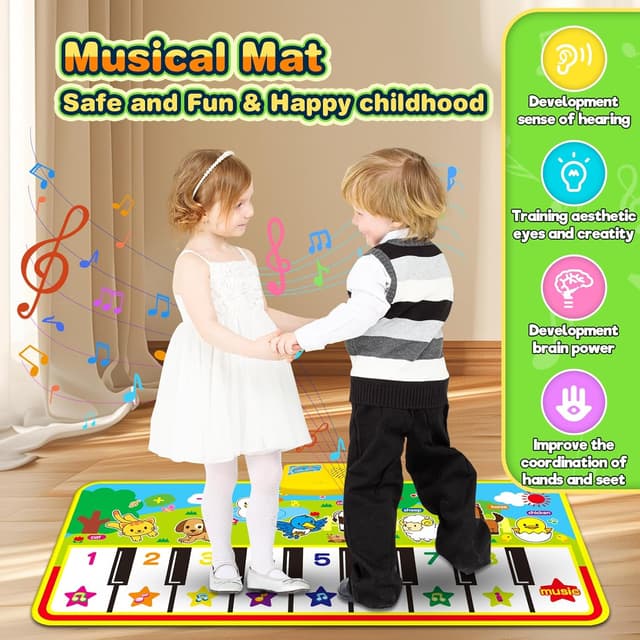 Thumbnail 1 de m zimoon Piano Mat 135×58 cm musical play mat