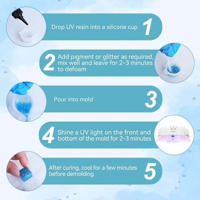 Detalle 2 de Suzzam UV Resin Set 200 g für UV-Harz