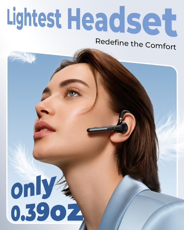 Detalle de Ngsod V5.4 Bluetooth Headset 50H Talk Time