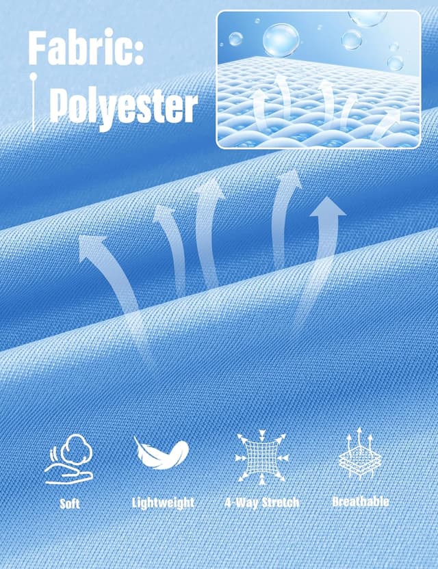 Detalle de MAGCOMSEN T-shirt manches longues homme avec 1/4 zip anti-UV UPF 50+ pour running et fitness