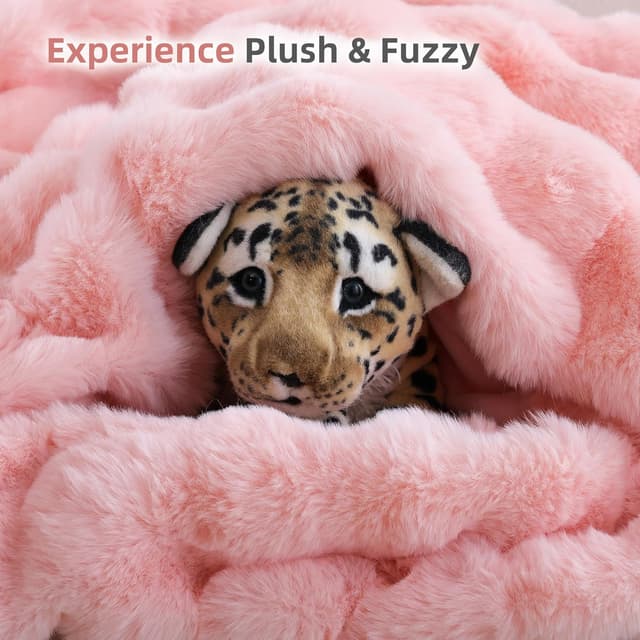 Thumbnail 6 de Smoofy Faux Fur Throw Blanket 50" x 60" ๐