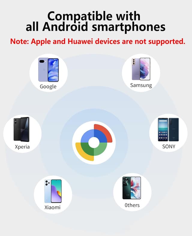 Detalle de HDCORBETTS Android Tracker Smart Tracker (2026) for Google Find My Device network – blue