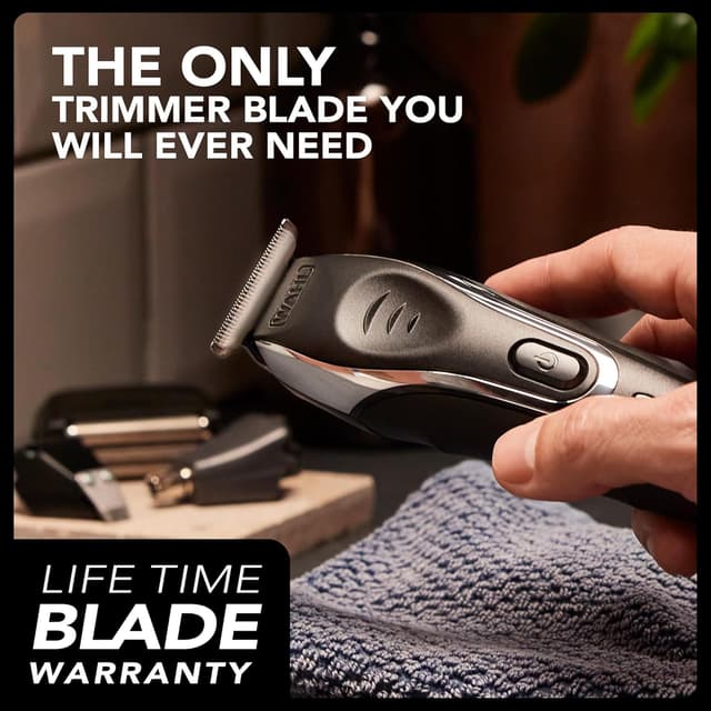 Detalle de Wahl Aqua Blade 10-in-1 Multi Groomer for Men – beard trimmer, stubble & body shaver kit