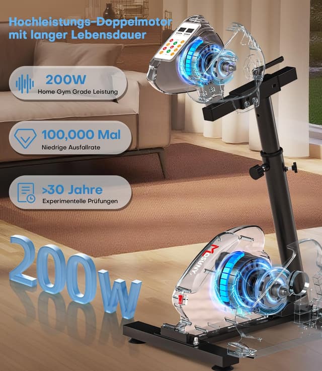 Detalle de Pedaltrainer für Zuhause mit LCD 15 Dezibel