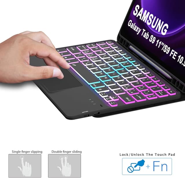 Detalle 2 de Vankeypad Custodia tastiera per Tab S10 Lite 10,9