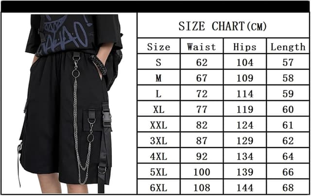 Thumbnail 1 de XKBHYD Cargo Shorts Damen Kurze Hose mit Kette