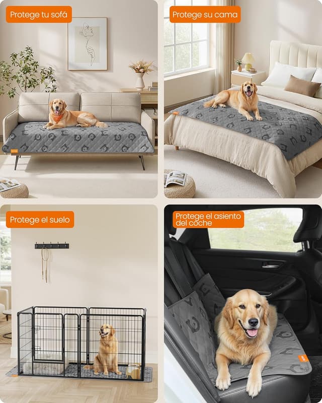 Detalle 2 de Feandrea manta impermeable para perros grandes 178x76