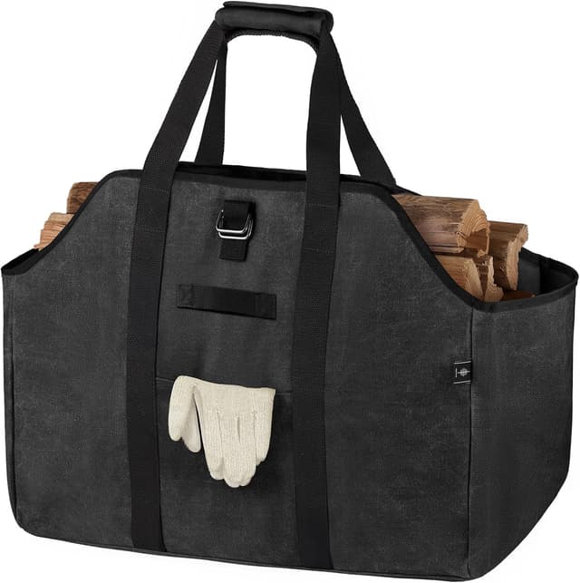 Imagen de BONTHEE kaminholztasche 58×28×45 cm 🪵 en OfertitasTOP