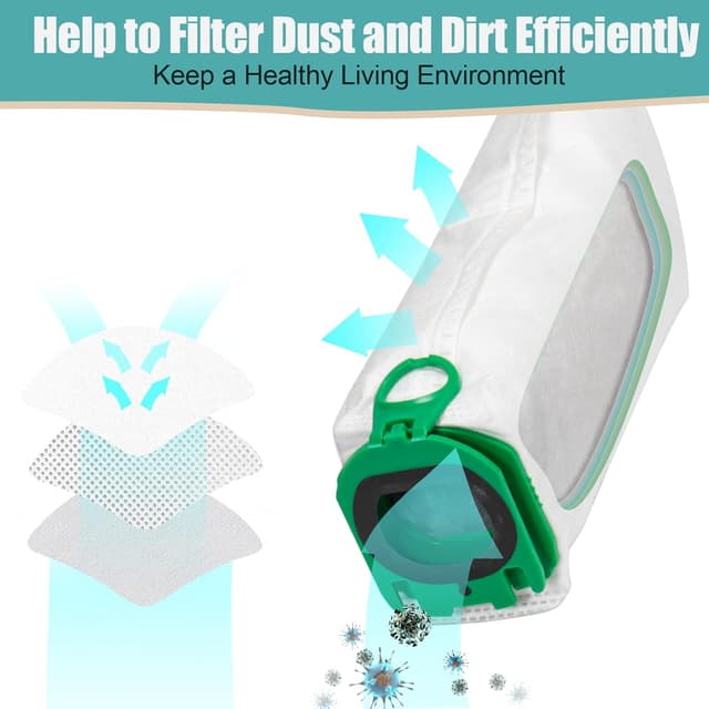 Thumbnail 2 de Vorwerk Kobold VB100 Staubsaugerbeutel 10 Stück