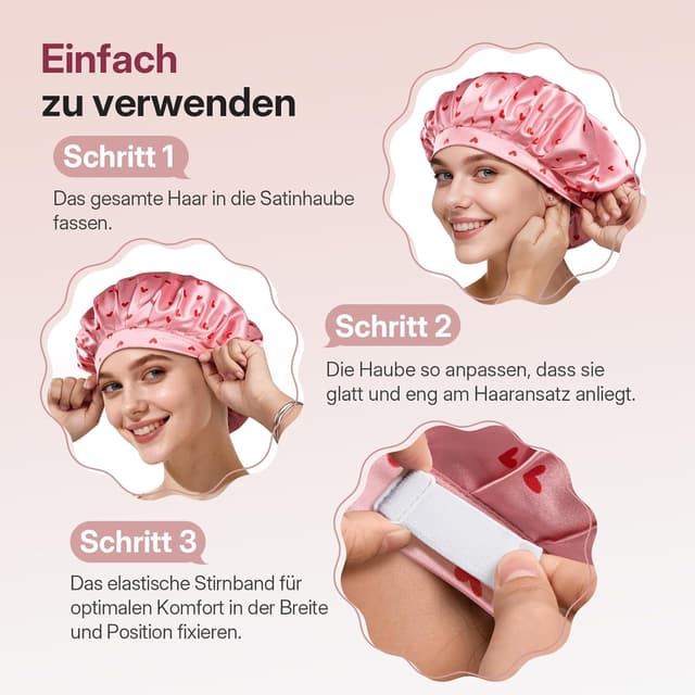 Thumbnail 5 de LitBear Satin Schlafmütze Bonnet