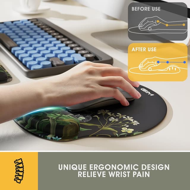 Detalle 2 de GIM Mauspad Gelkissen 17,3 x 3,2 Zoll