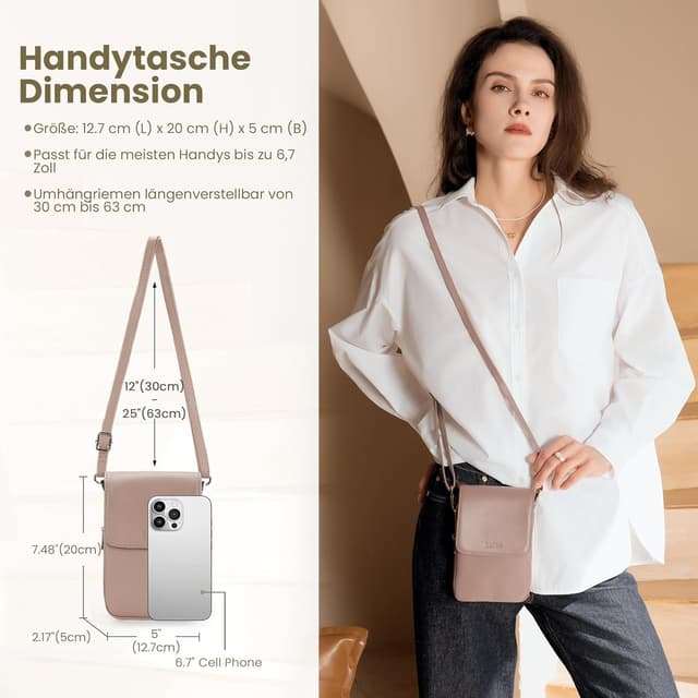 Thumbnail 4 de Echte Leder Handytasche mit RFID, 12 x 20 cm