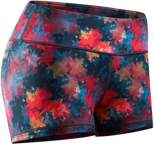 Detalle de Tough Mode Women’s 3-Inch Volleyball/WOD Workout Shorts with Mesh Lining & Zipper Pocket