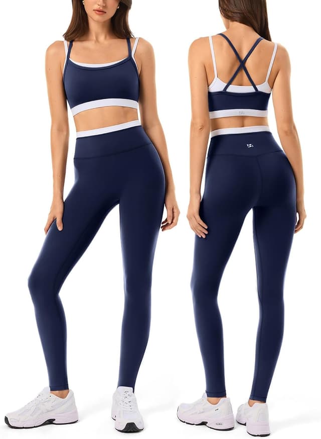 Thumbnail 6 de INNO MINT 2-Piece Workout Set for Women (Seamless Leggings + Padded Sports Bra)