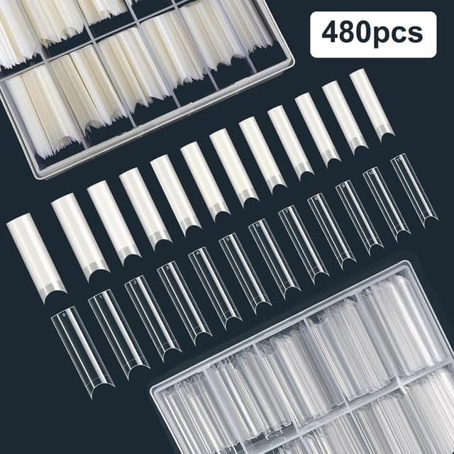 Detalle de Adonafy Nail Tips für Gelnägel Extra Lang