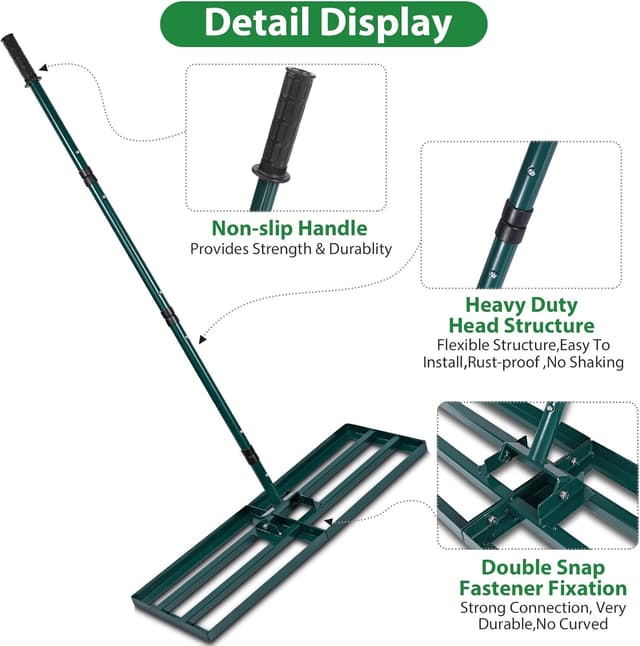 Thumbnail 3 de Signstek Lawn Leveling Rake 30" plate