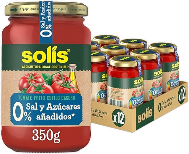 Imagen de SOLIS Tomate Frito Estilo Casero 0% Sal y Azúcares Añadidos 🍅 en OfertitasTOP