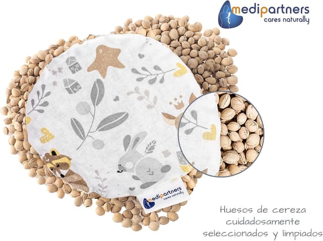 Detalle 2 de Medi Partners Almohada Térmica Bebés 100% Algodón 🦌