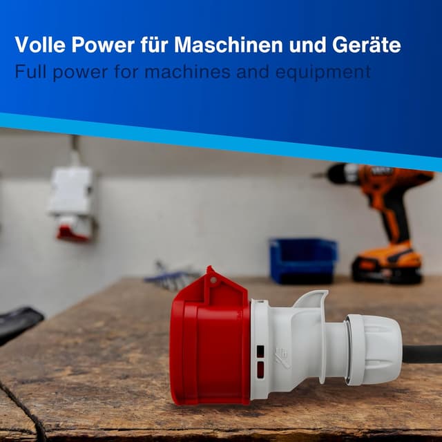 Detalle de Presa industriale CEE REV Ritter 16 A, 5 poli (3P+N+PE) per ambienti esterni IP44