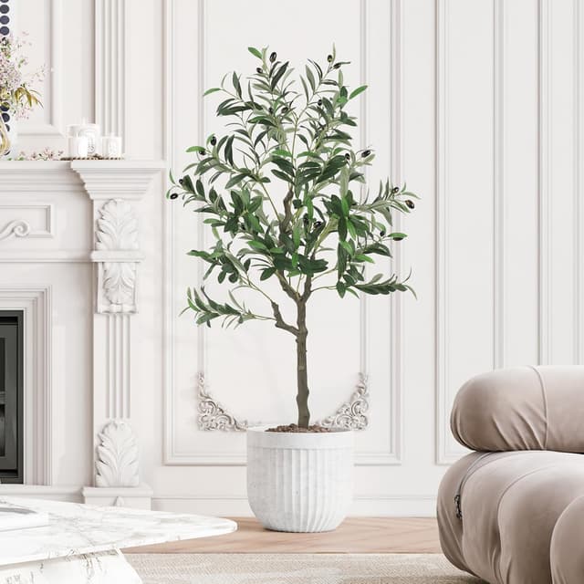Detalle 1 de YOLEO 4FT Artificial Olive Tree, 120cm