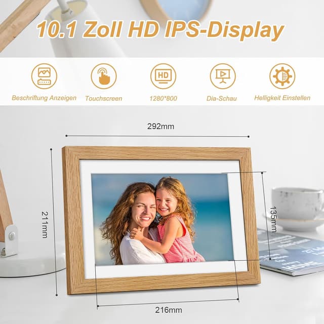 Thumbnail 5 de Digitaler Bilderrahmen 10,1" 32 GB 🌄