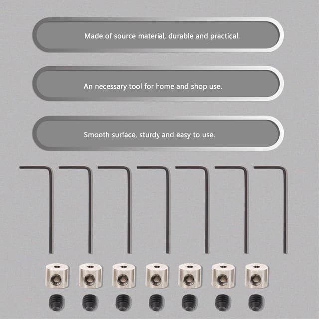 Detalle de Artibetter screw wrench accessories set with splitter nozzle – 3 wrenches, 30 nuts and screws