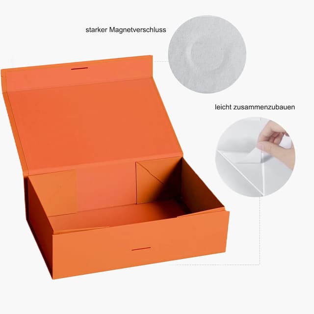 Detalle 2 de Magnetische Geschenkbox 23x17x7 cm mit Schleife