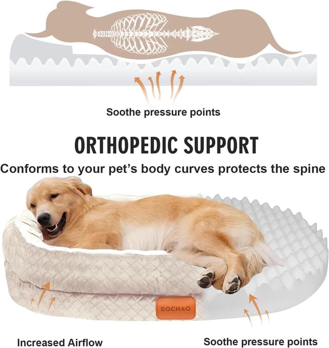 Thumbnail 1 de BOCHAO Egg-Shaped Memory Foam Dog Bed