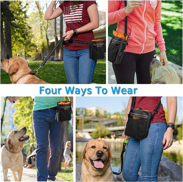 Thumbnail 5 de lanktoo Dog Treat Pouch Bag with Poop Holder